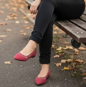 BCBG Rhinestone Decor Flat Mules